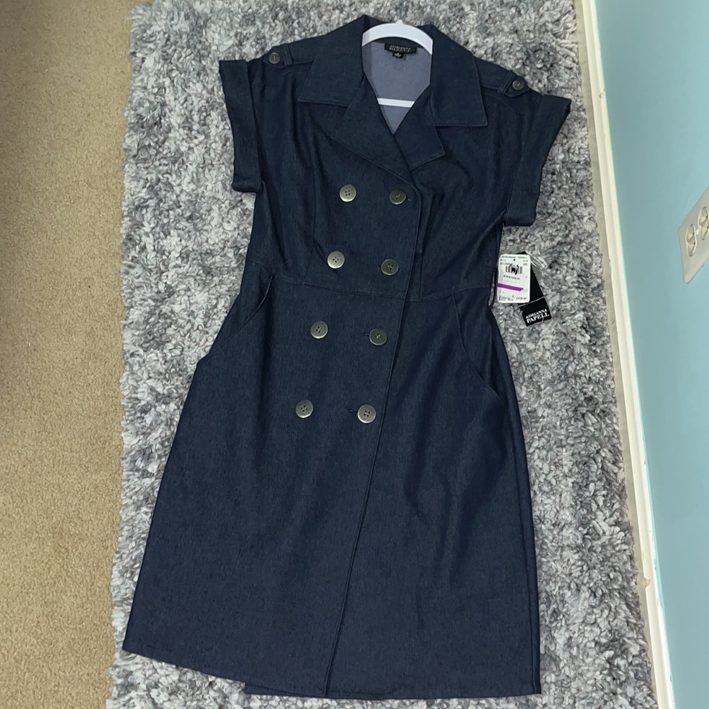 Adrianna Papell Indigo Blue Dress